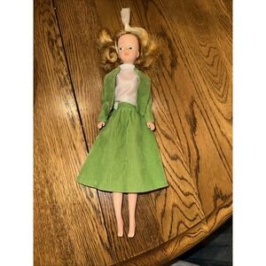 Vintage 1960s American Character Tressy Doll Growing Hair Green Suit